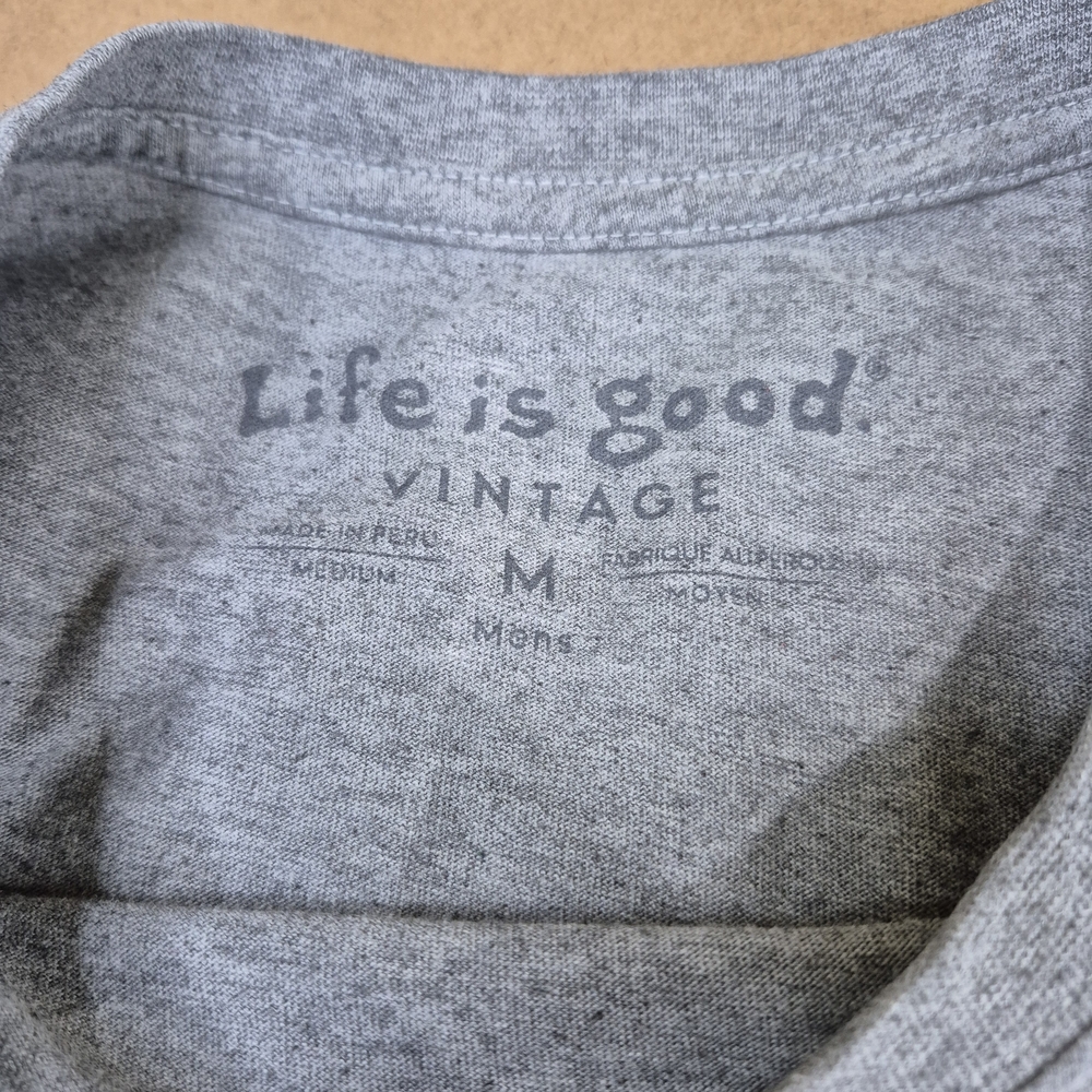 Life Is Good Gray Long Sleeve Christmas Themed Tee 1320/525 - Picture 7 of 8